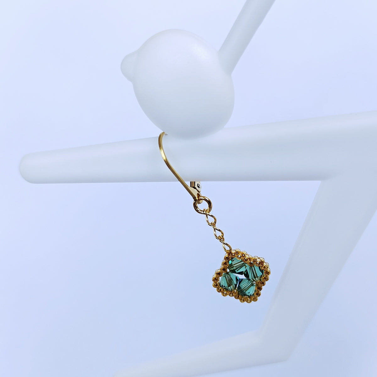 Zlatozelené se swarovski (č. 1753)