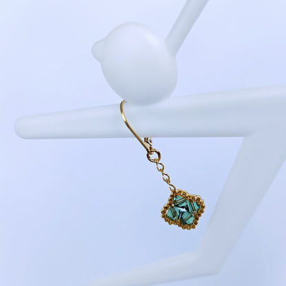 Zlatozelené se swarovski (č. 1753)