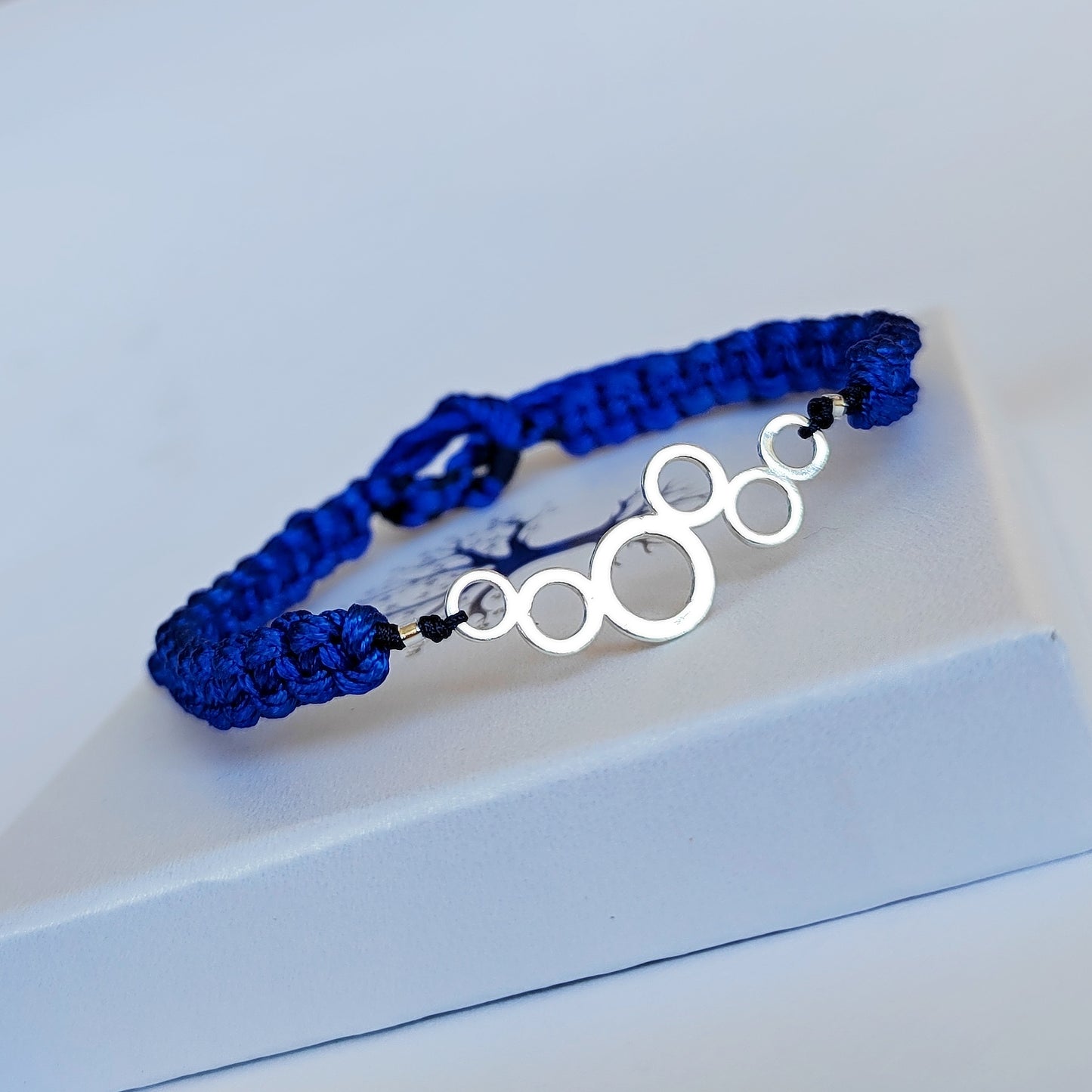 Unisex modrý a stříbro (č. 608)