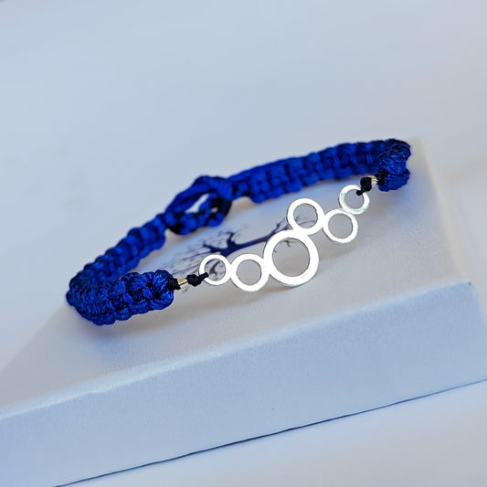 Unisex modrý a stříbro (č. 608)