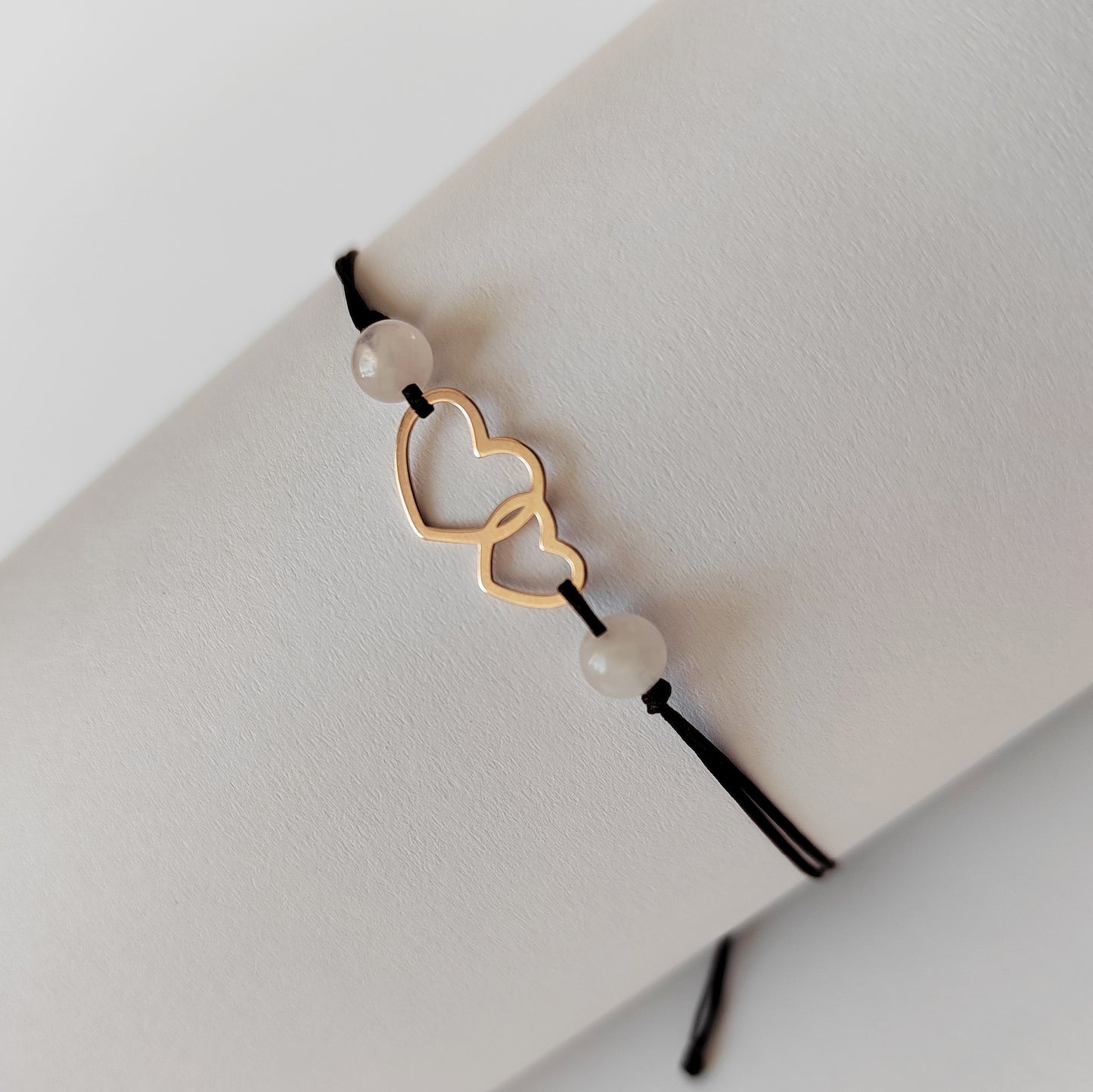Růženín a rose gold srdíčka (č. 619)