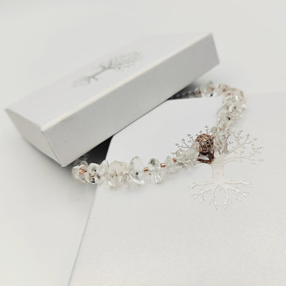 Křišťál, zirkony a rose gold (č. 810)
