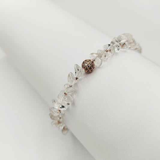 Křišťál, zirkony a rose gold (č. 810)