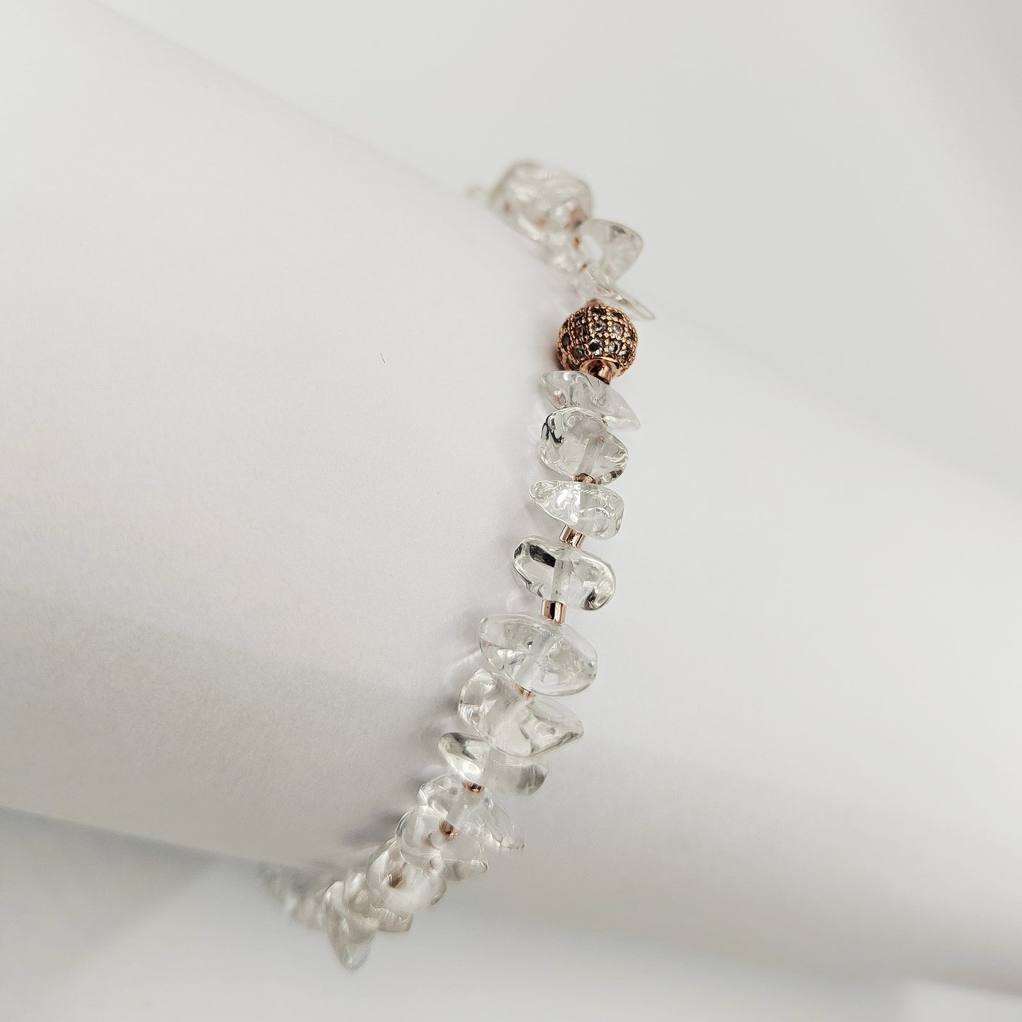 Křišťál, zirkony a rose gold (č. 810)